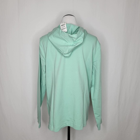 Karen Scott Long Sleeve Zip-Front Hoodie Antique Mint NWT Size Large - Picture 6 of 8